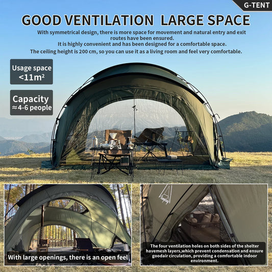 Tenplay 4-6 Person Large Dome 11kg Tent