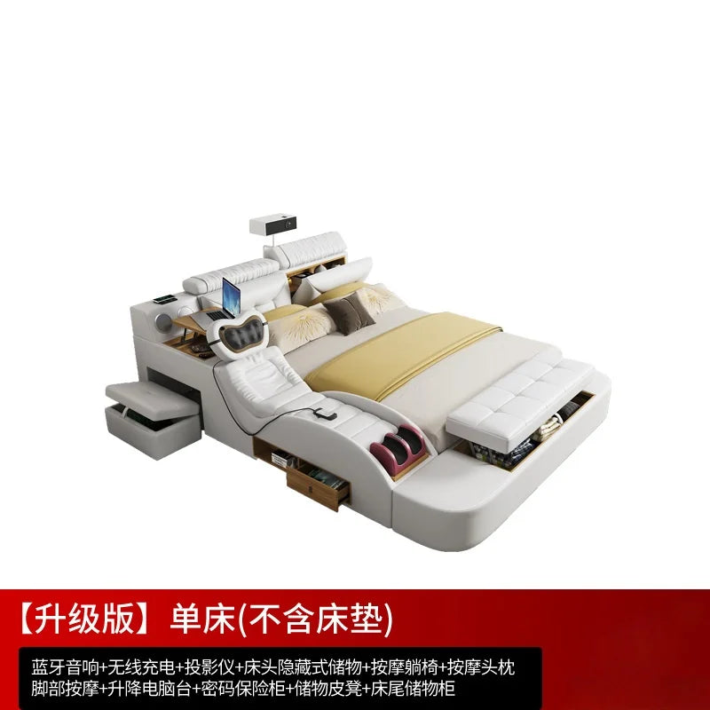 Modern minimalist massage leather bed