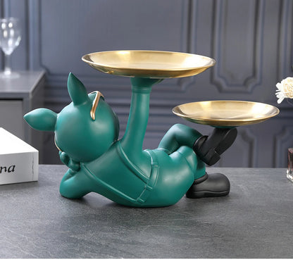 Bulldog Animal Figurines Cool Dog Statue