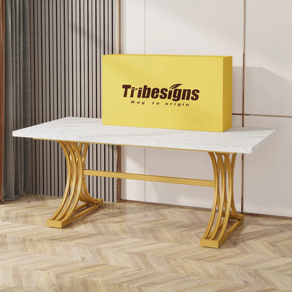 Tribesigns 63-Inch Rectangular Dining Table