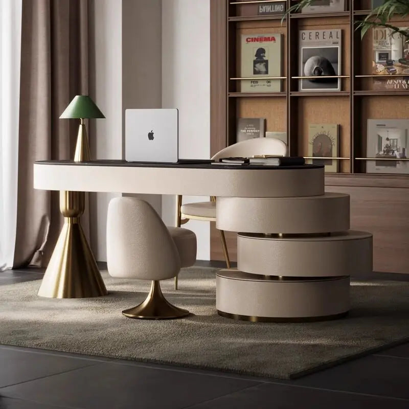 Italian Luxury Sintered Stone Desk Modern