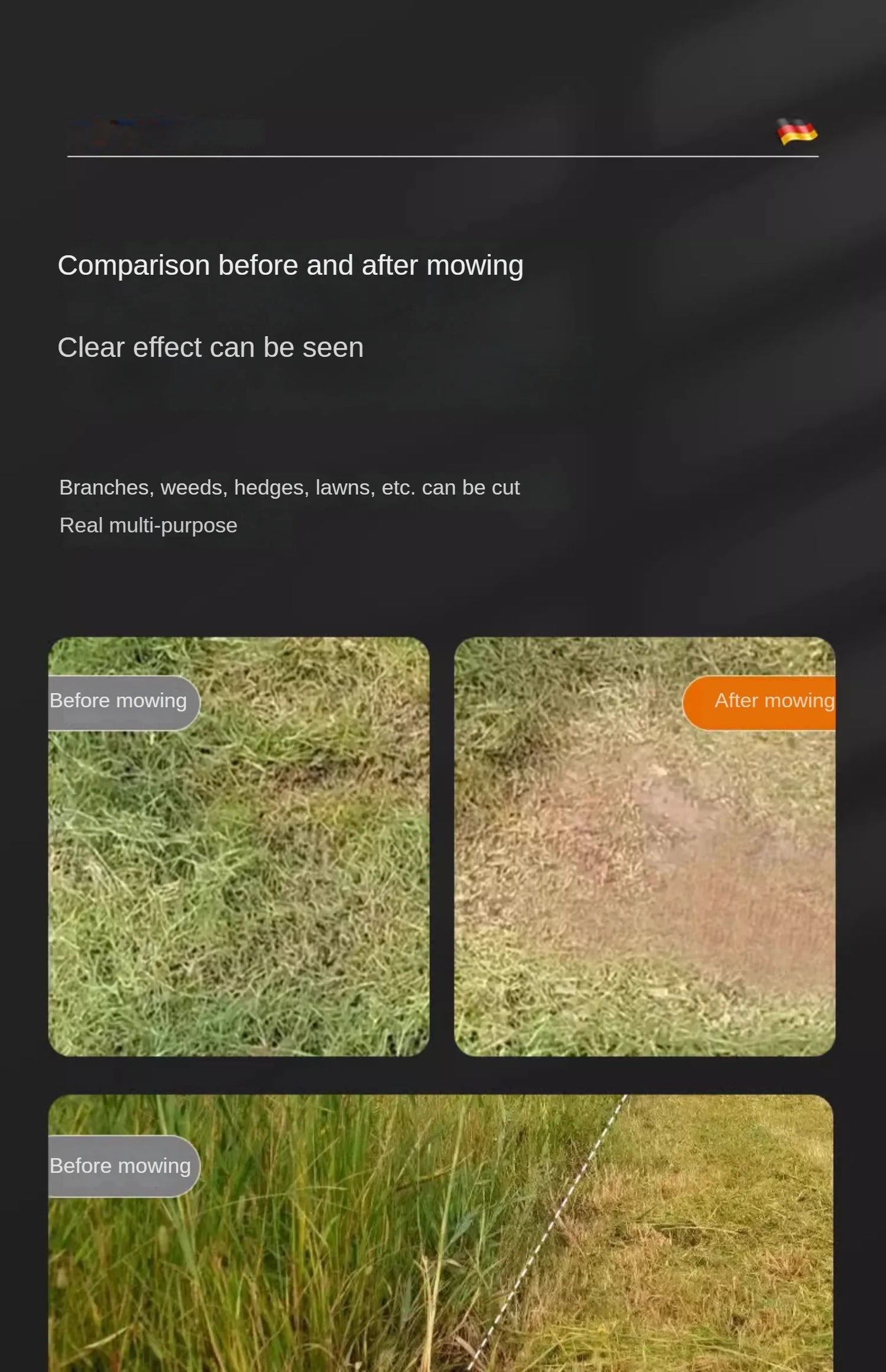 Portable Electric Lawn Mower with Lithium Battery