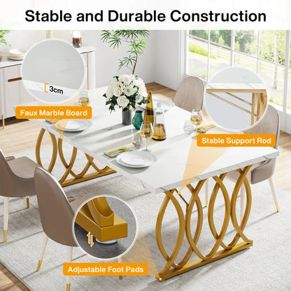 Tribesigns 63-Inch Rectangular Dining Table