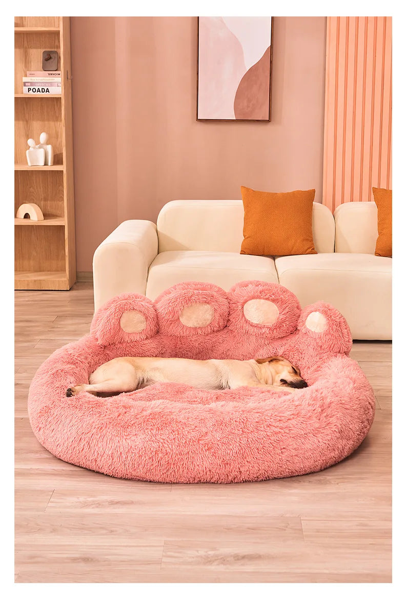 Fluffy Dog Bed Winter Warm Large