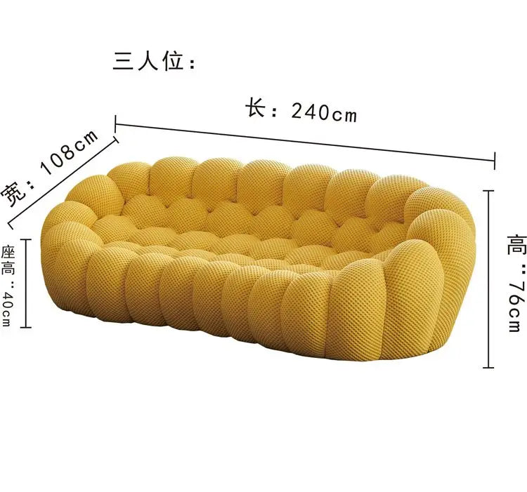 Shaped Cotton Bubble Sofa Living Room