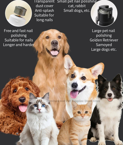 Electric pet nail polisher 6-speed