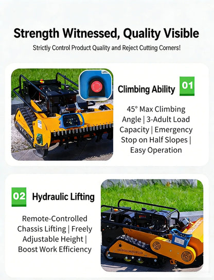 Customized Smart Control Tracked Lawn Mower
