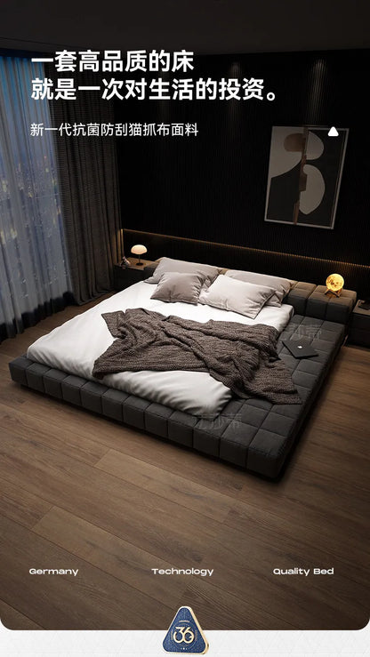 king size minimalist bed 2 people 180x200cm
