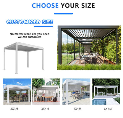 3X3Waterproof Outdoor Pergola Garden