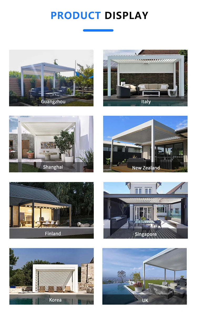 Outdoor Aluminum Pergola Gazebo