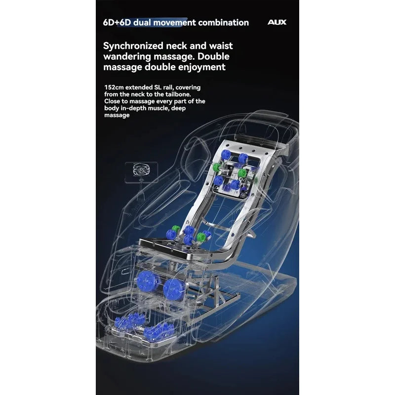 Dual-Core 6D+6D Massage Chair Full Body