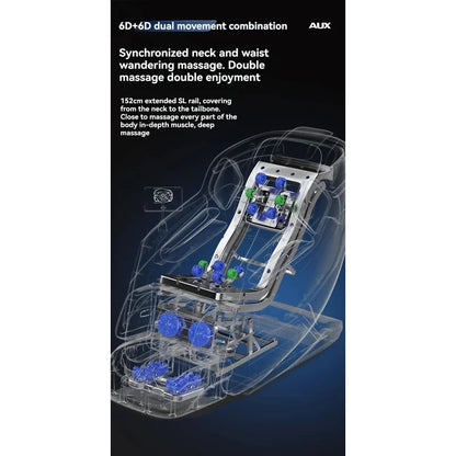 Dual-Core 6D+6D Massage Chair Full Body