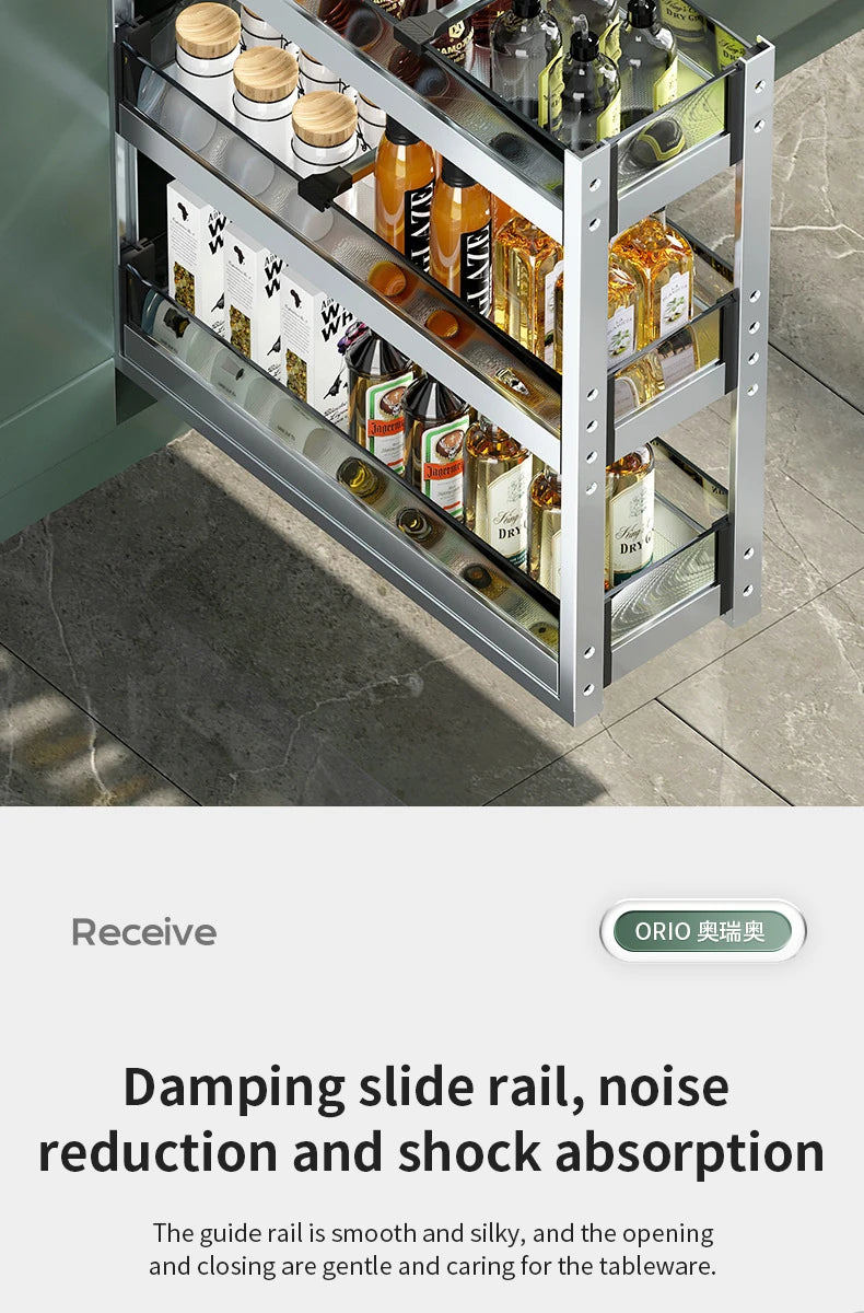Kitchen Cabinet Drawer Seasoning Storage