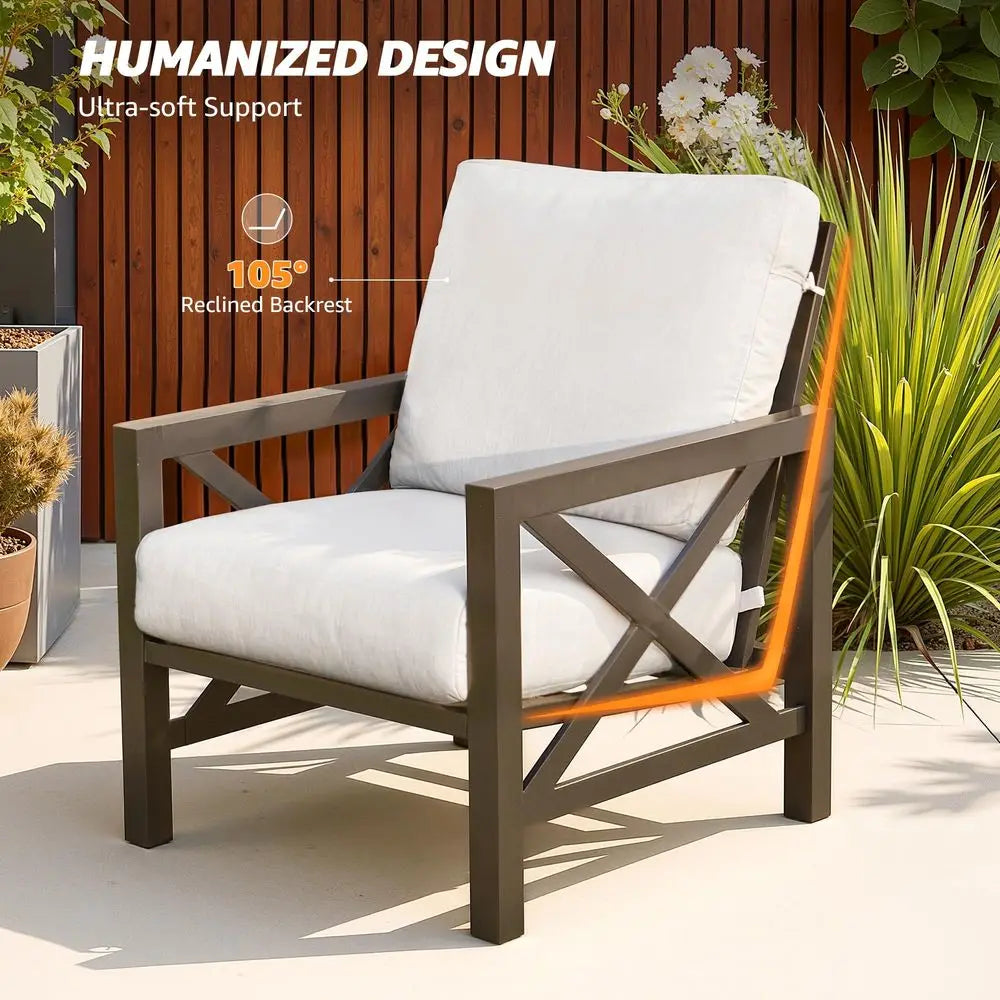 4 Pieces Patio Furniture Sets,Outdoor Sectional