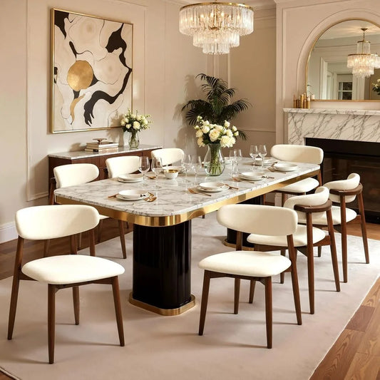 Set of 8 Upholstered Dining Chairs