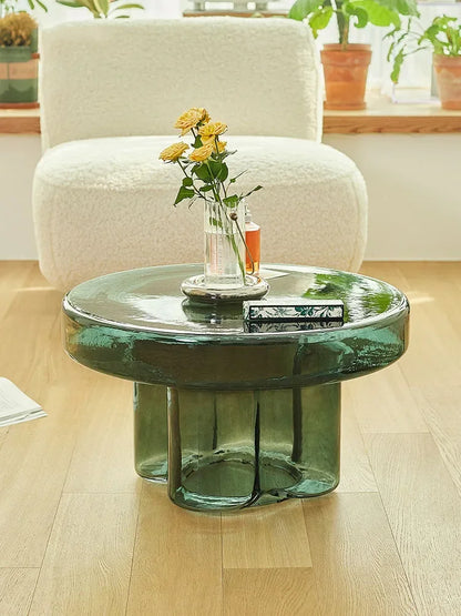 Nordic Round Coffee Tables,Glass