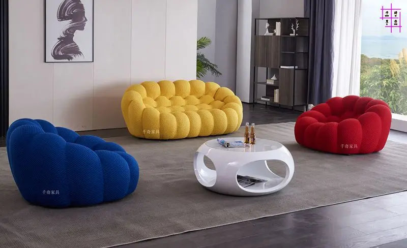 Shaped Cotton Bubble Sofa Living Room