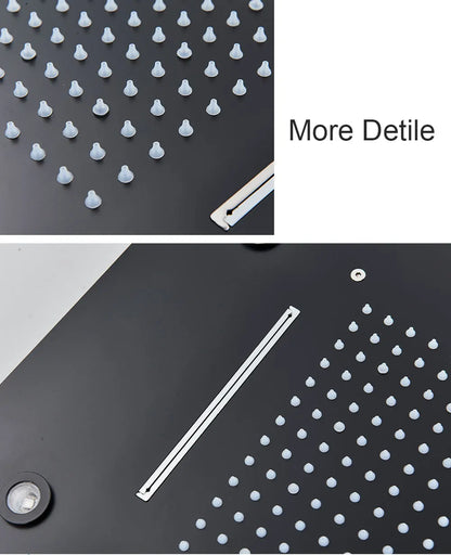 Rainfall Waterfall Single Shower Head Concealed
