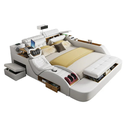 Modern minimalist massage leather bed