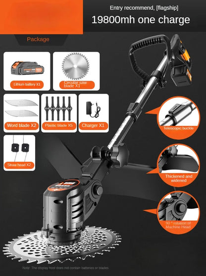 Portable Electric Lawn Mower with Lithium Battery