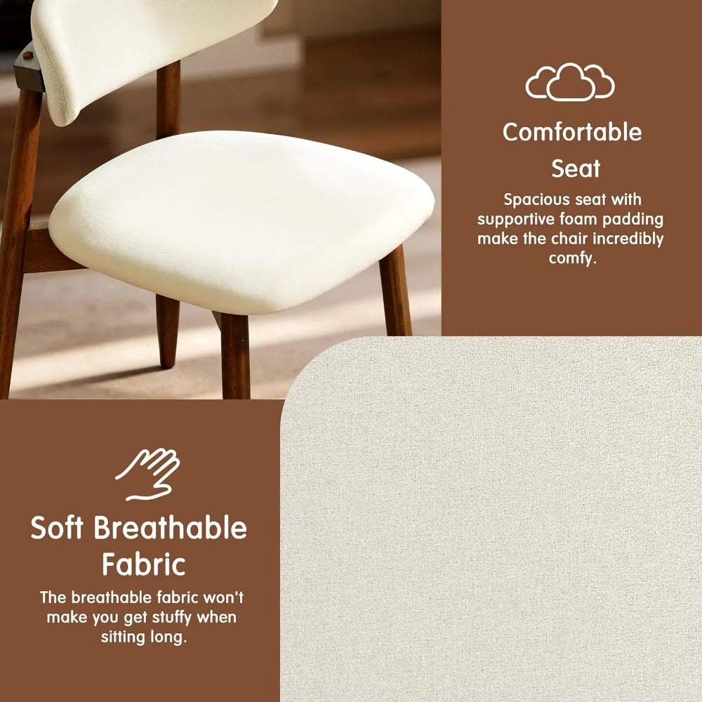 Set of 8 Upholstered Dining Chairs