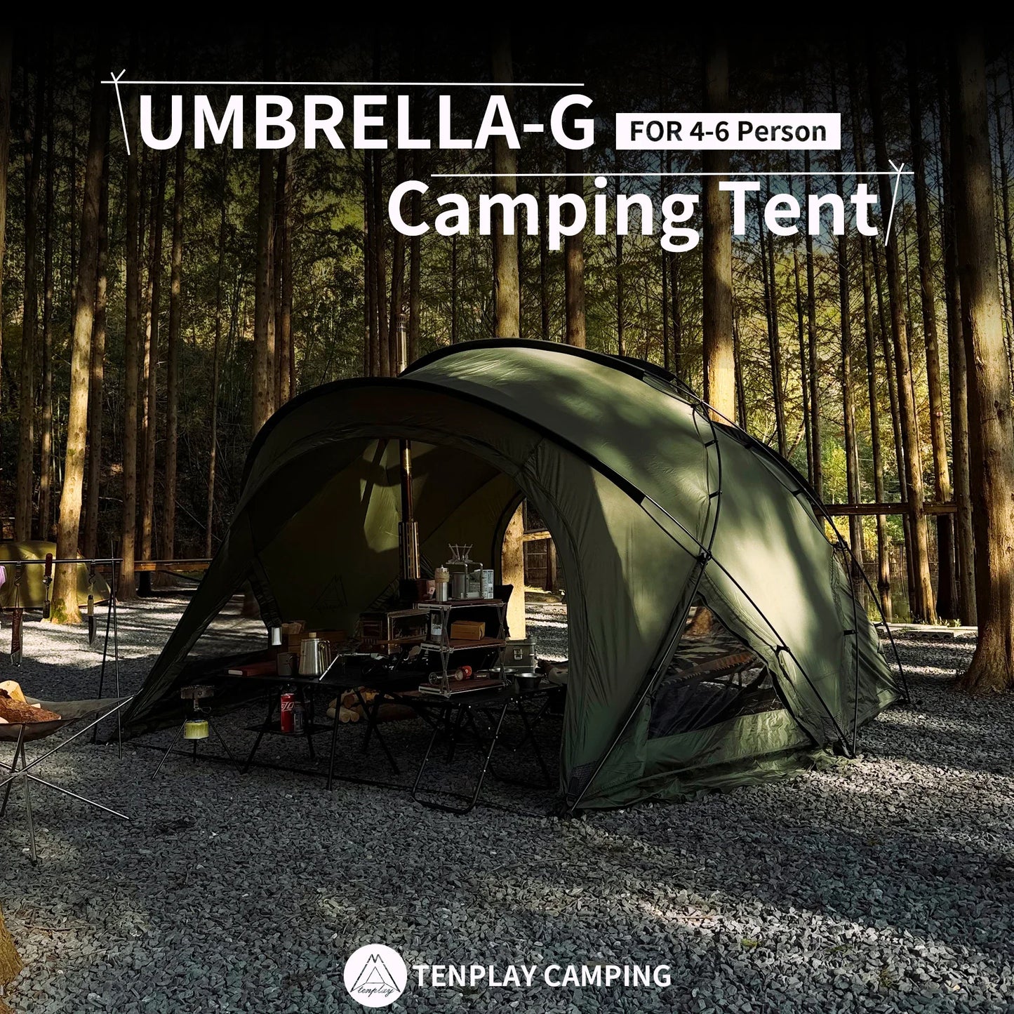 Tenplay 4-6 Person Large Dome 11kg Tent