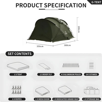 Tenplay 4-6 Person Large Dome 11kg Tent