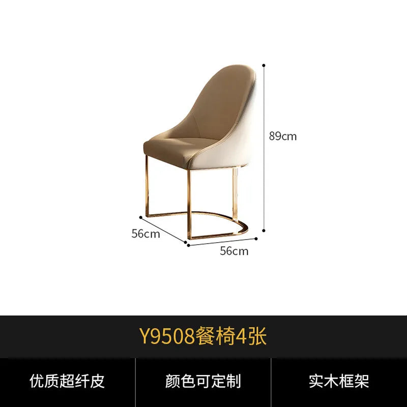 Modern restaurant marble round dining table