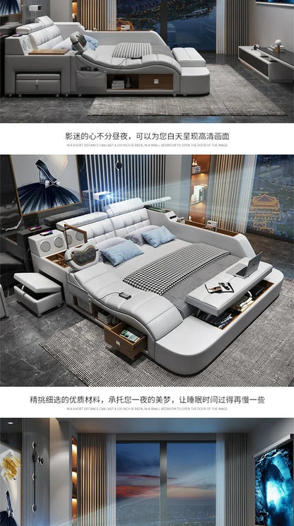 Modern Master Double Bed Multifonction