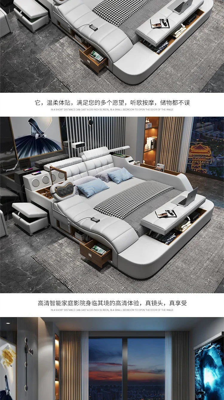 Modern Master Double Bed Multifonction