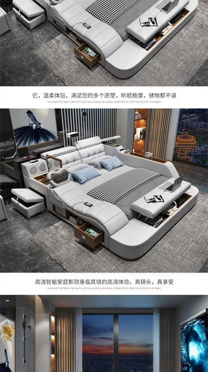 Modern Master Double Bed Multifonction