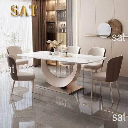 Stainless Steel Legs 8 Chairs Eco-Friendly