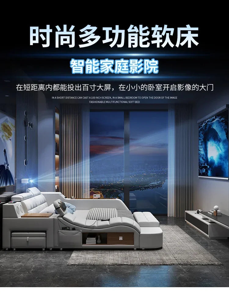 Modern Master Double Bed Multifonction