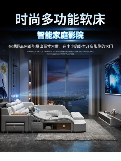 Modern Master Double Bed Multifonction
