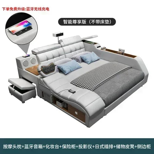 Modern Master Double Bed Multifonction