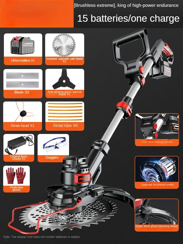 Portable Electric Lawn Mower with Lithium Battery