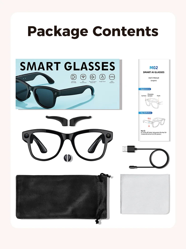 2026 Ultra AI Smart Glasses 800W HD Camera