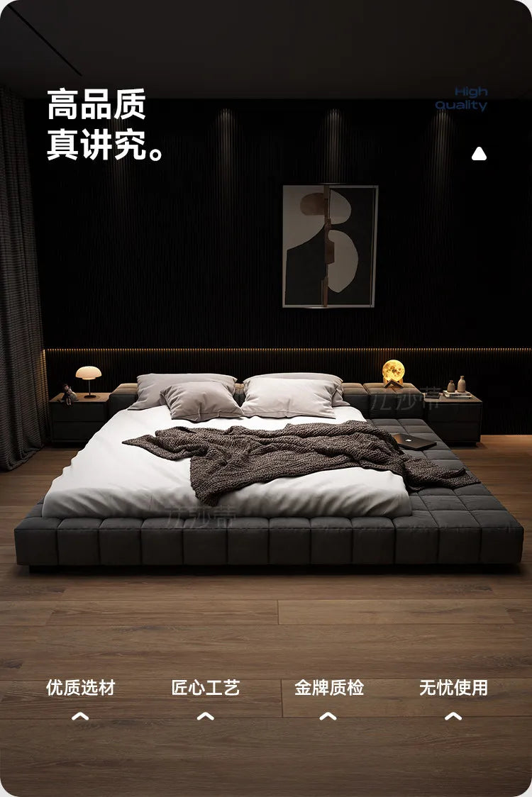 king size minimalist bed 2 people 180x200cm