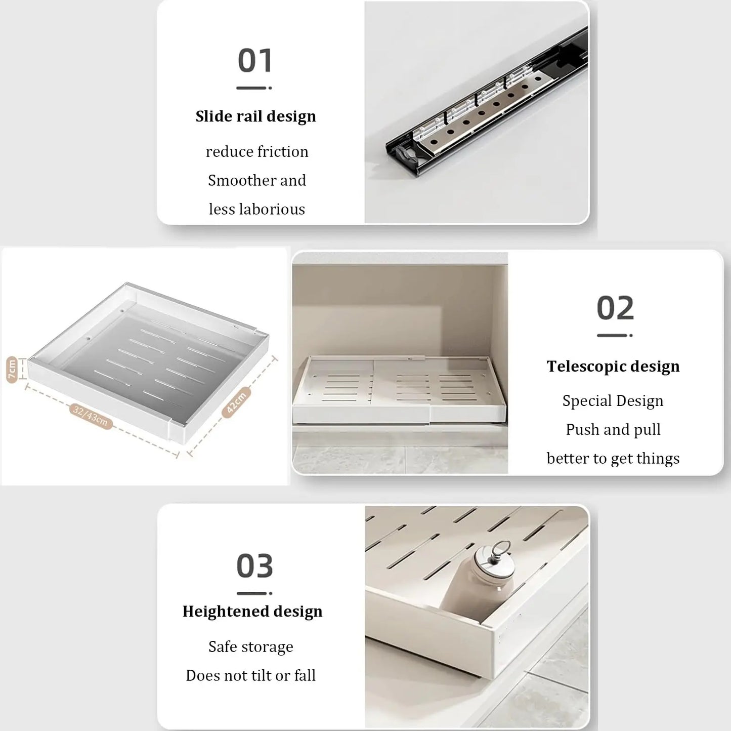 Pull Out Cabinet Organizer Extendable