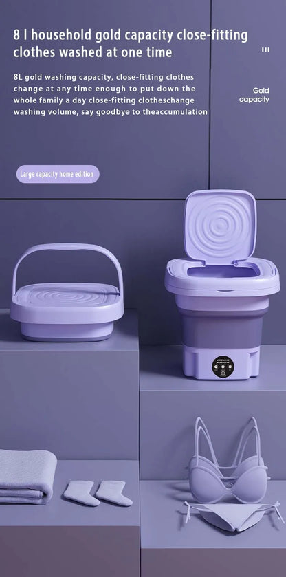 8L Foldable Washing Machine Portable