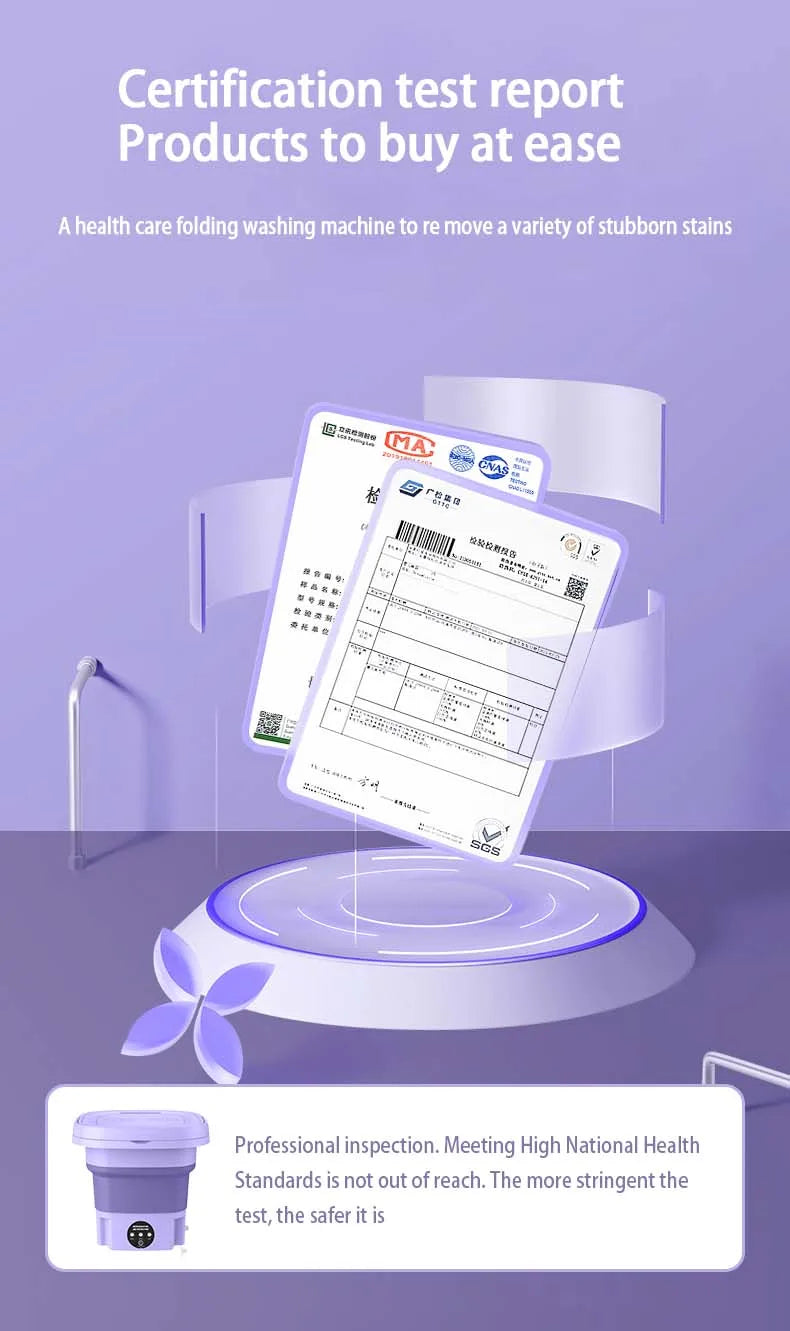 8L Foldable Washing Machine Portable
