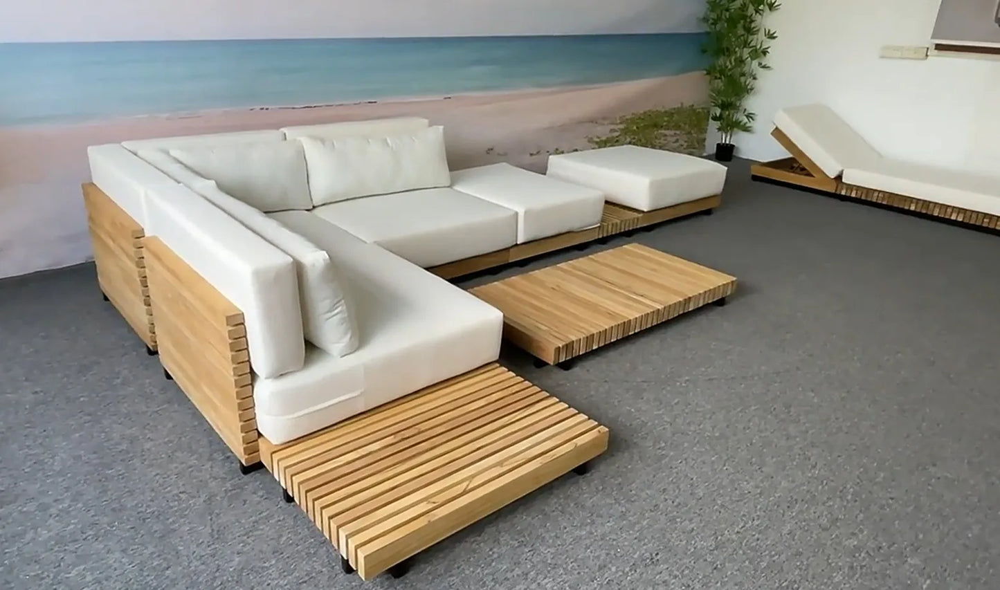 Wood Frame Sofas High Density Sponge Sofa Set