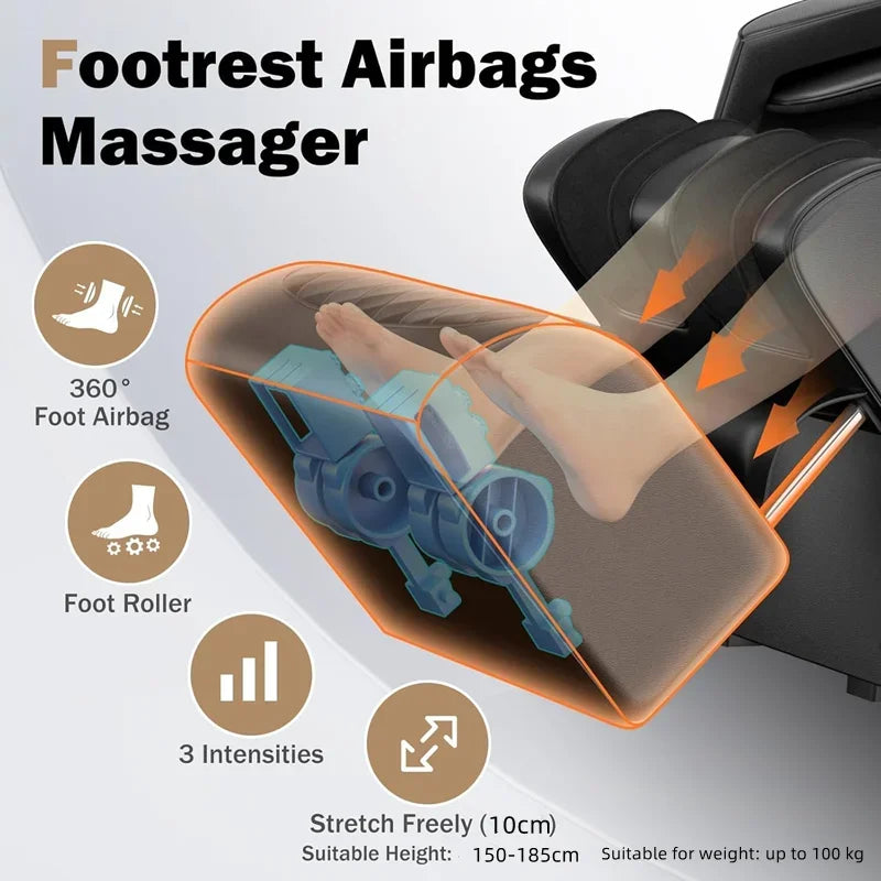 Dual-Core 6D+6D Massage Chair Full Body