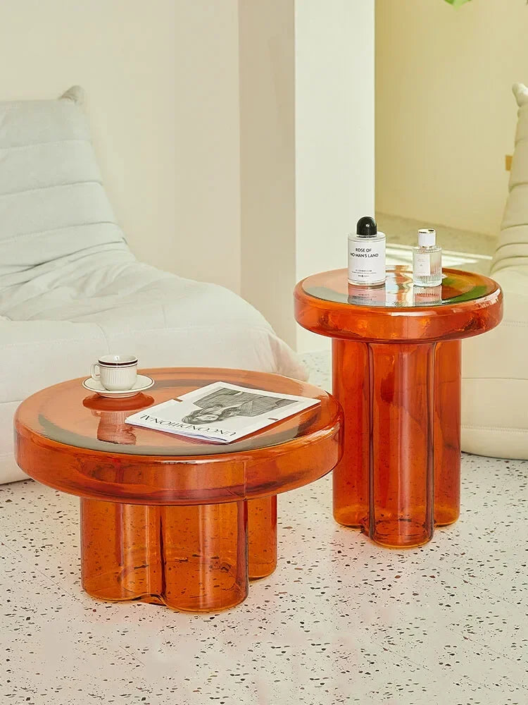 Nordic Round Coffee Tables,Glass