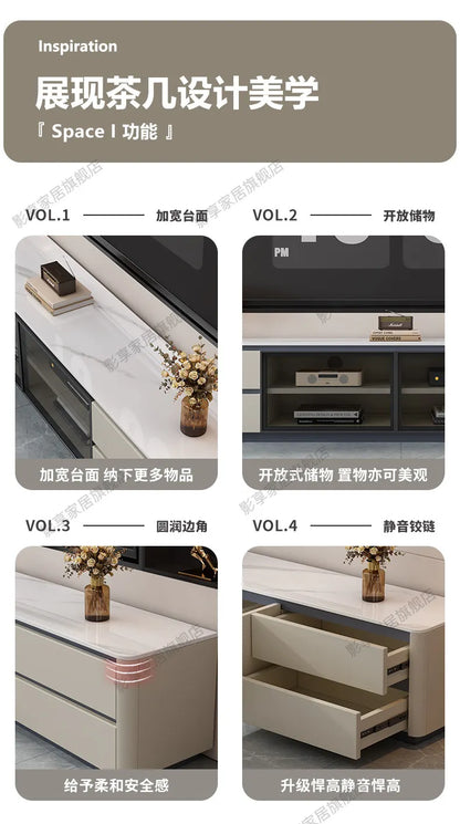 Storage Organizer Tv Stands Universal Floor Shelf