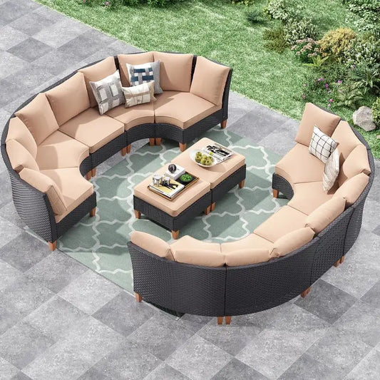 12-Piece Outdoor Sectional Furniture Set
