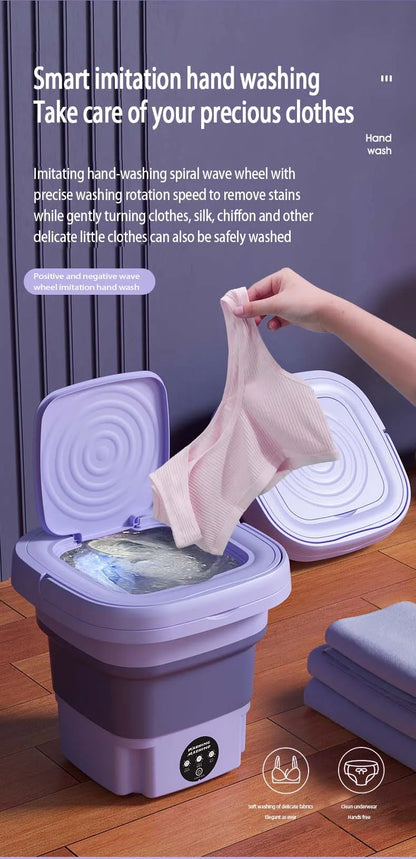 8L Foldable Washing Machine Portable
