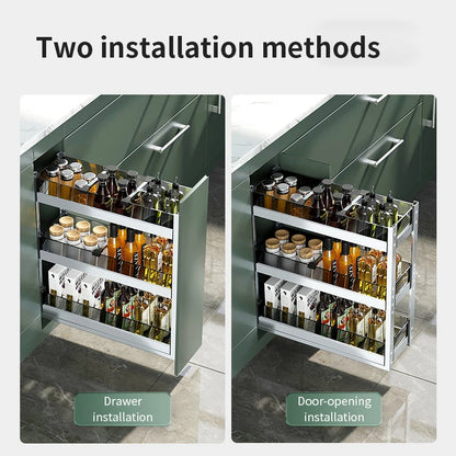 Kitchen Cabinet Drawer Seasoning Storage