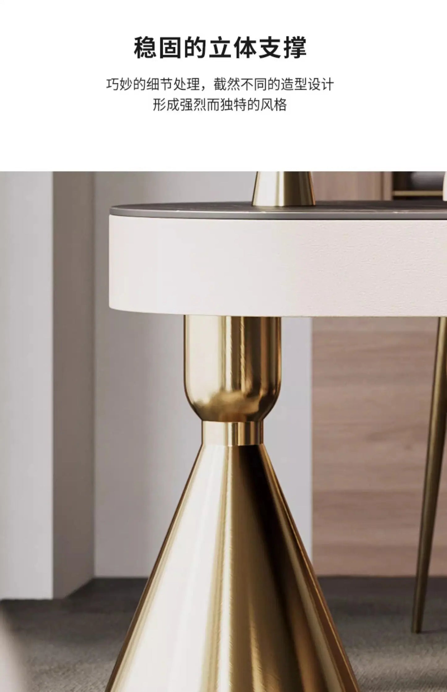 Italian Luxury Sintered Stone Desk Modern