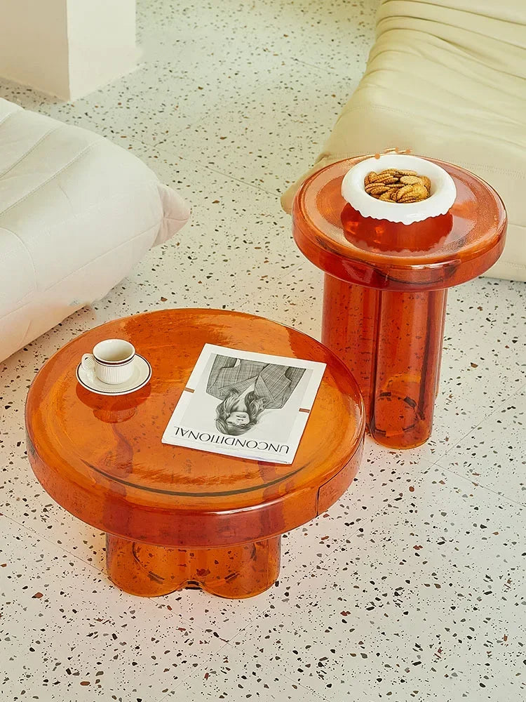 Nordic Round Coffee Tables,Glass